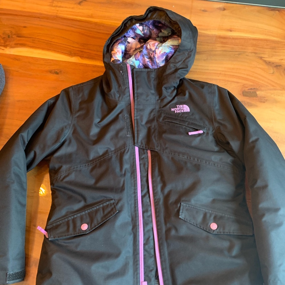 The North Face Purple and Blue Swirl Jacket